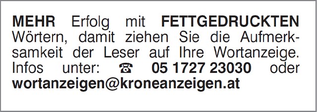 Wortanzeige Allgemein